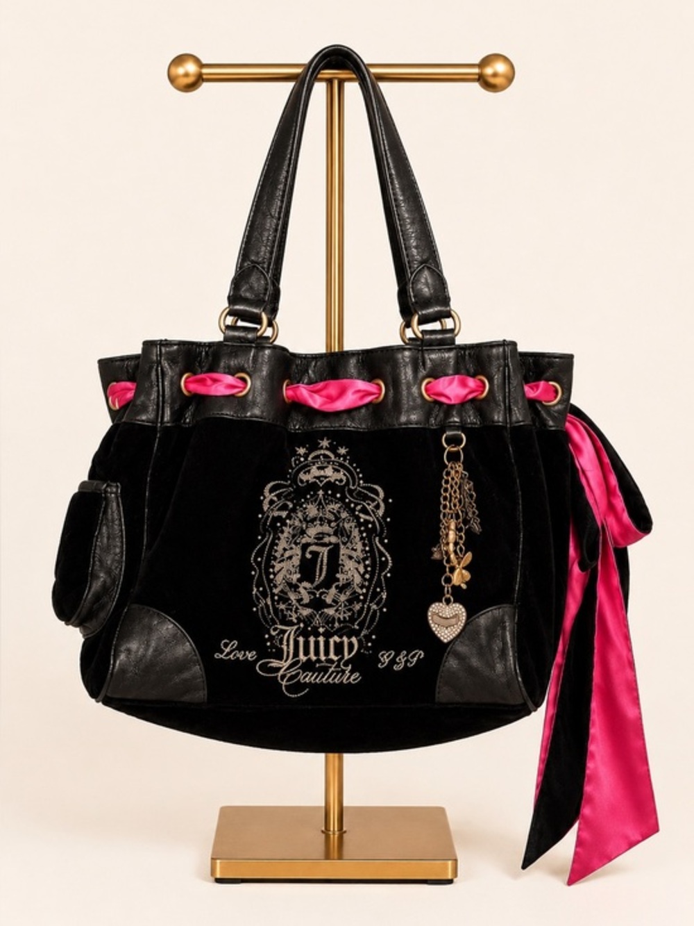 RARE Y2K Juicy Couture Velour Daydreamer Tote